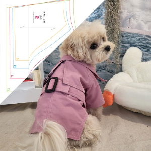강아지 옷 패턴 DIY  트렌치코트 종이패턴